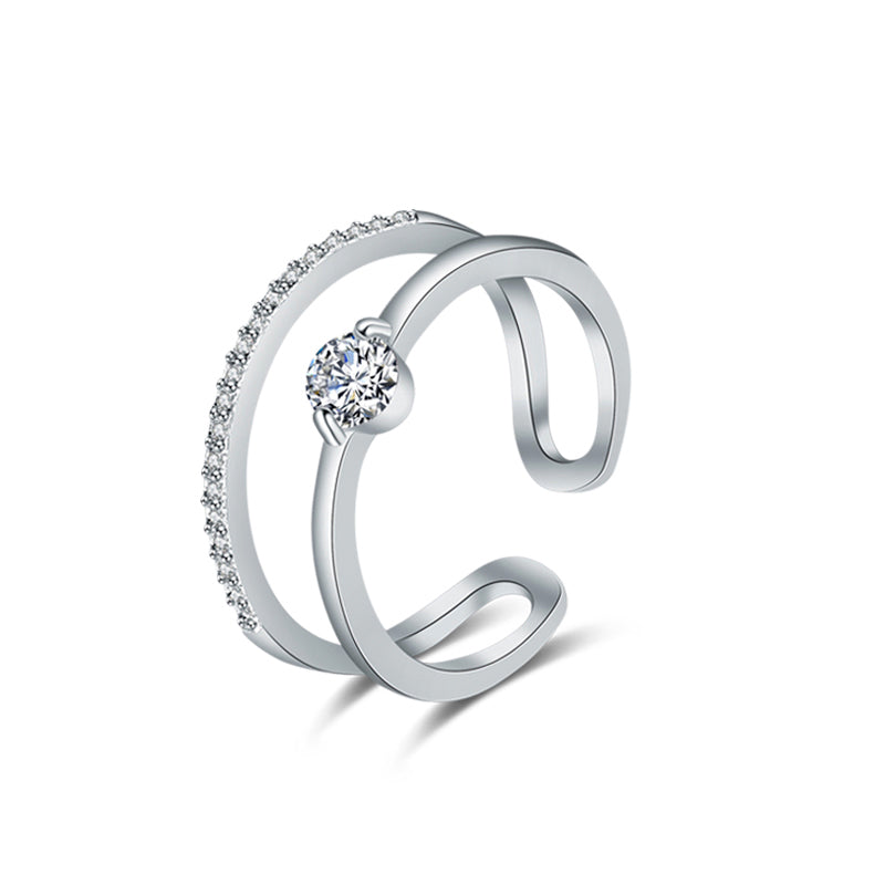 Double-Layer Open Ring