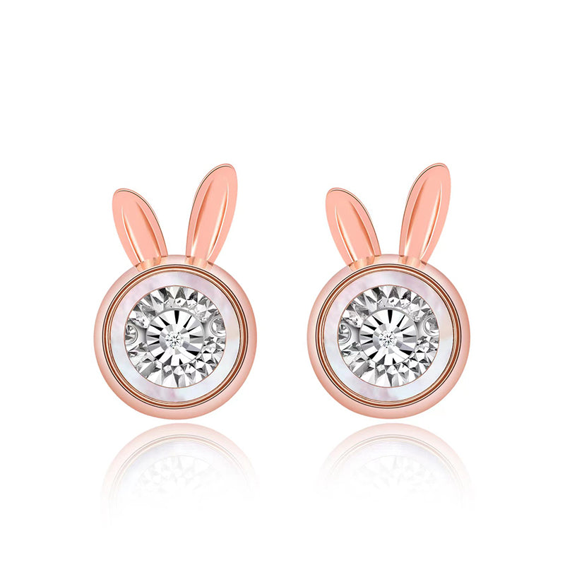Dynamic Mini Bunny Stud Earrings
