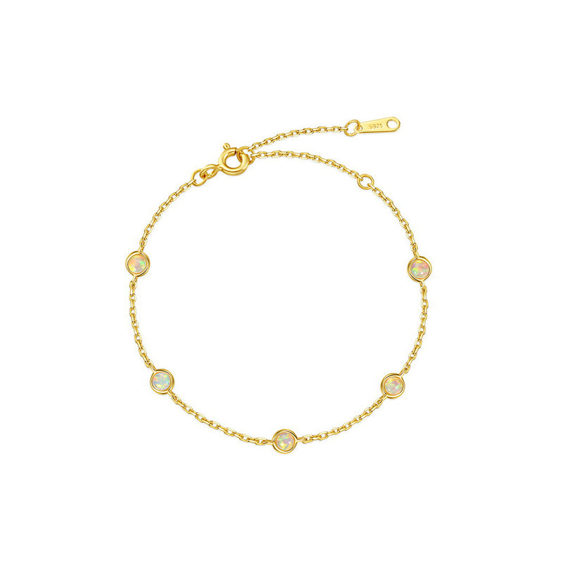 925 Sterling Silver Opal Star - Whisper Bracelet