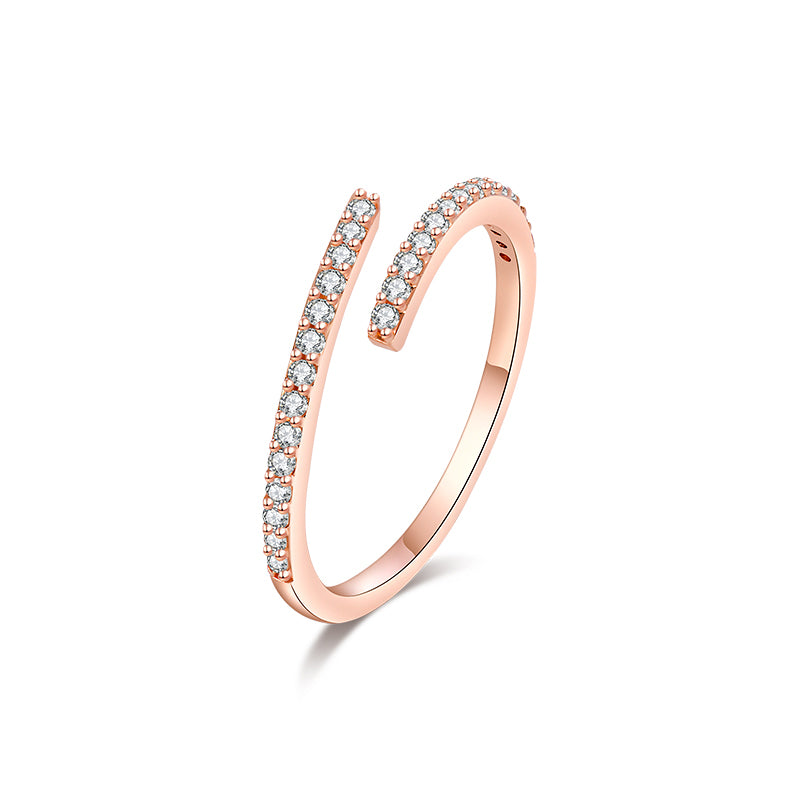 Double-Line Open Ring