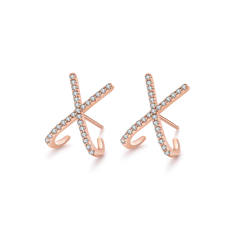 X Stud Earrings