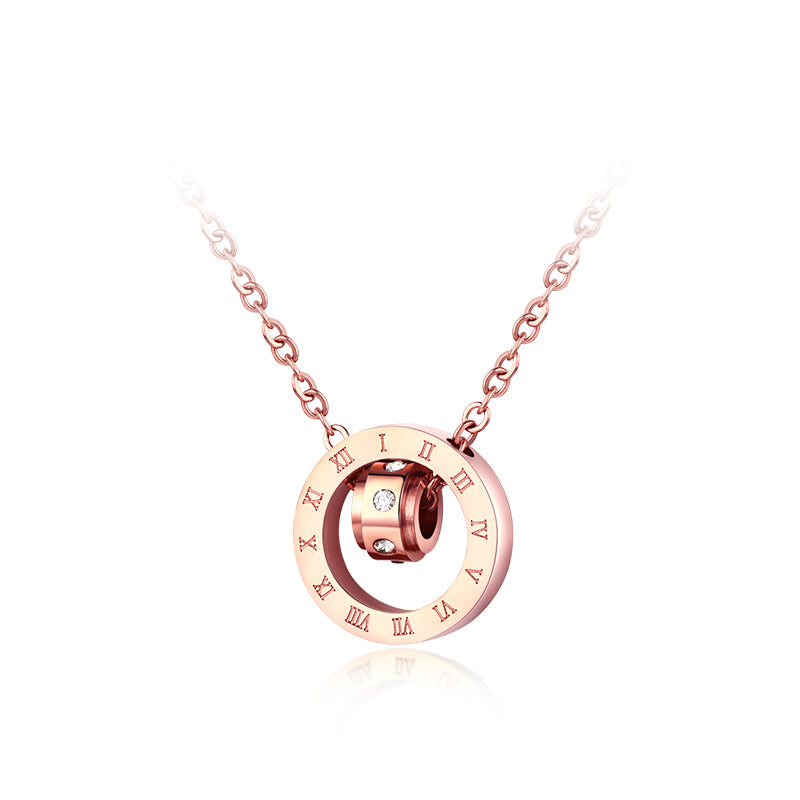 Roman numeral necklace