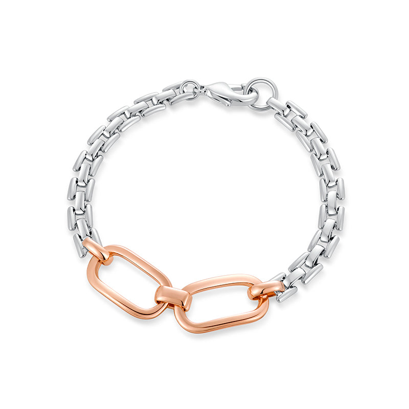 アクセサリー Double RL Chain Bracelet Sterling Silver Double Rope Chain Bracelet