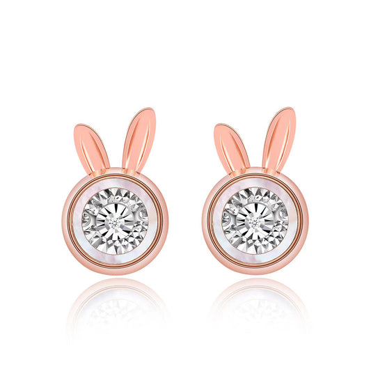 Dynamic Mini Bunny Stud Earrings