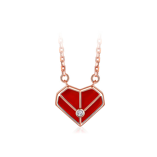 Little Red Heart Necklace