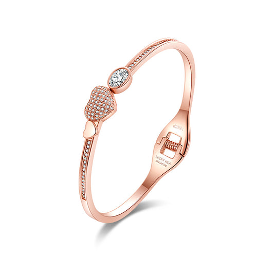 Double Heart Spring Bracelet