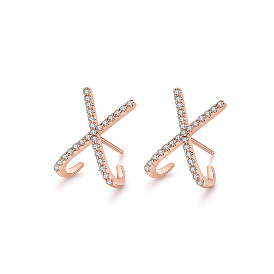 X Stud Earrings