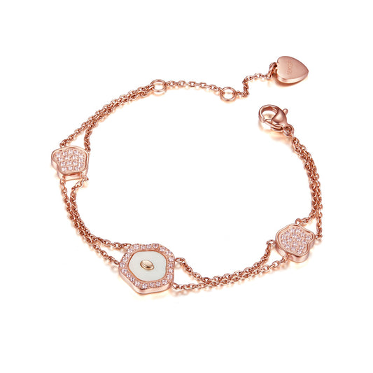 White Shell Flower Bracelet